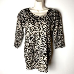 Dana Buchman  Women’s Animal Print Sweater, Size S